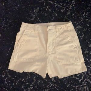 White gap shorts